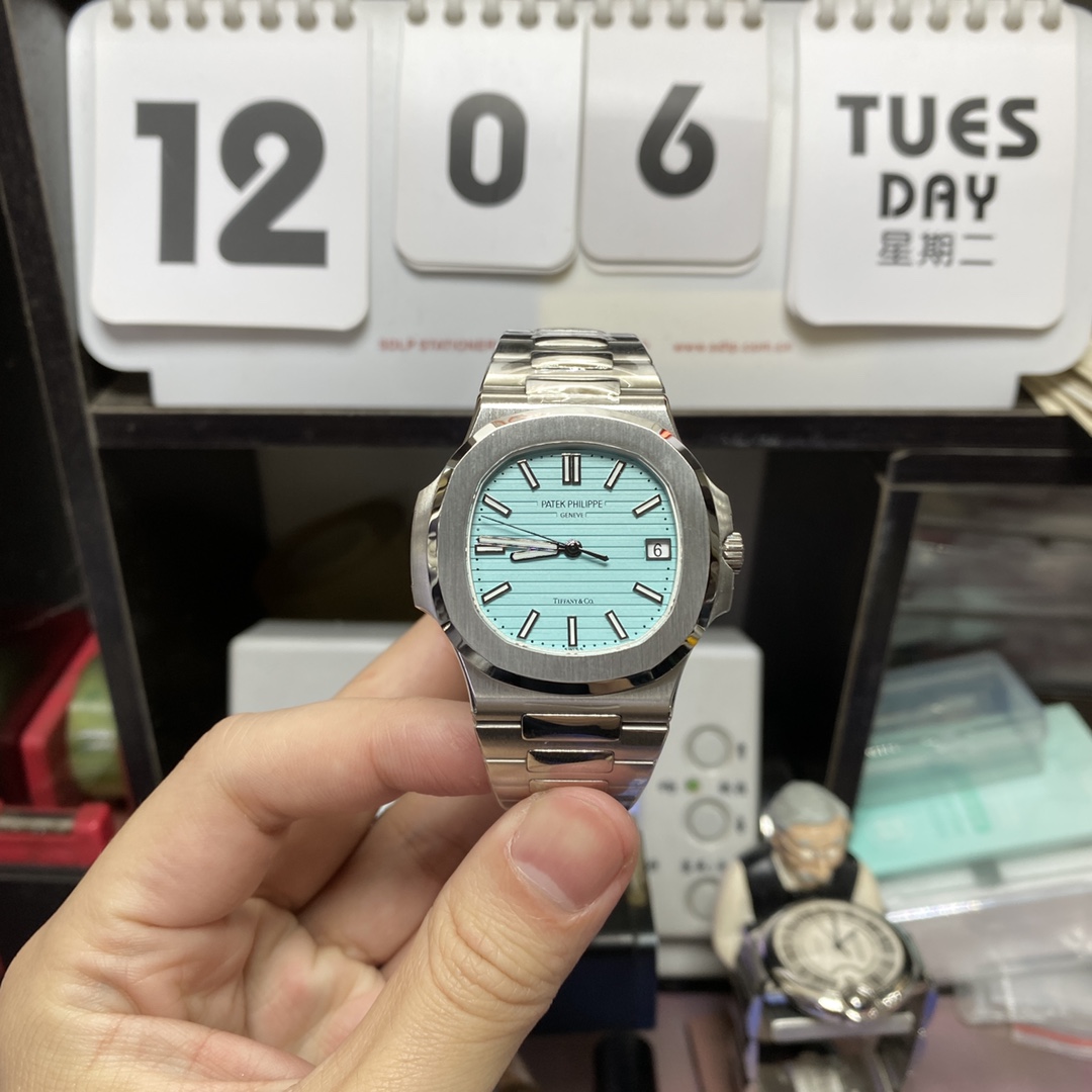 Patek Philippe Nautilus series 57111A-018, Tiffany Blue Dial, 40mm Size.