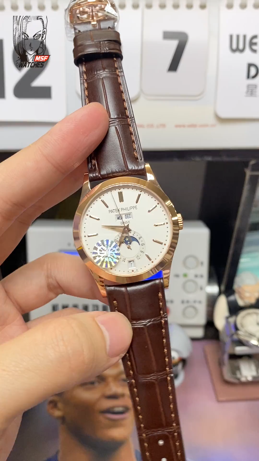 Patek Philippe Complicated Chronograph Series 5396R-011, Rose Gold Case White Dial, 38.5mm Size.