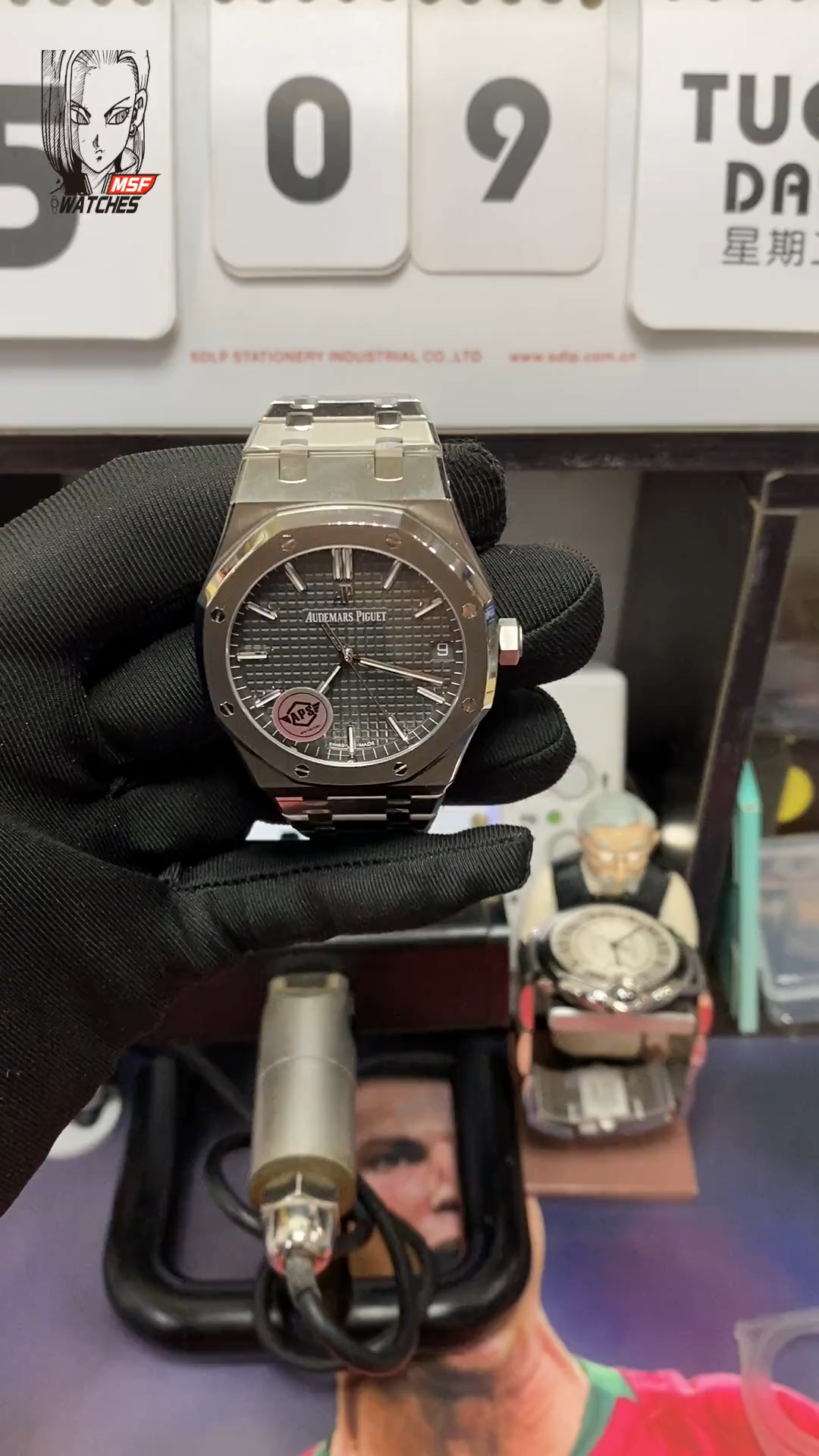 Audemars Piguet Royal Oak Offshore Series 15500ST.OO.1220ST.03, Black Dial with Stainless Steel Bracelet, 41mm size.