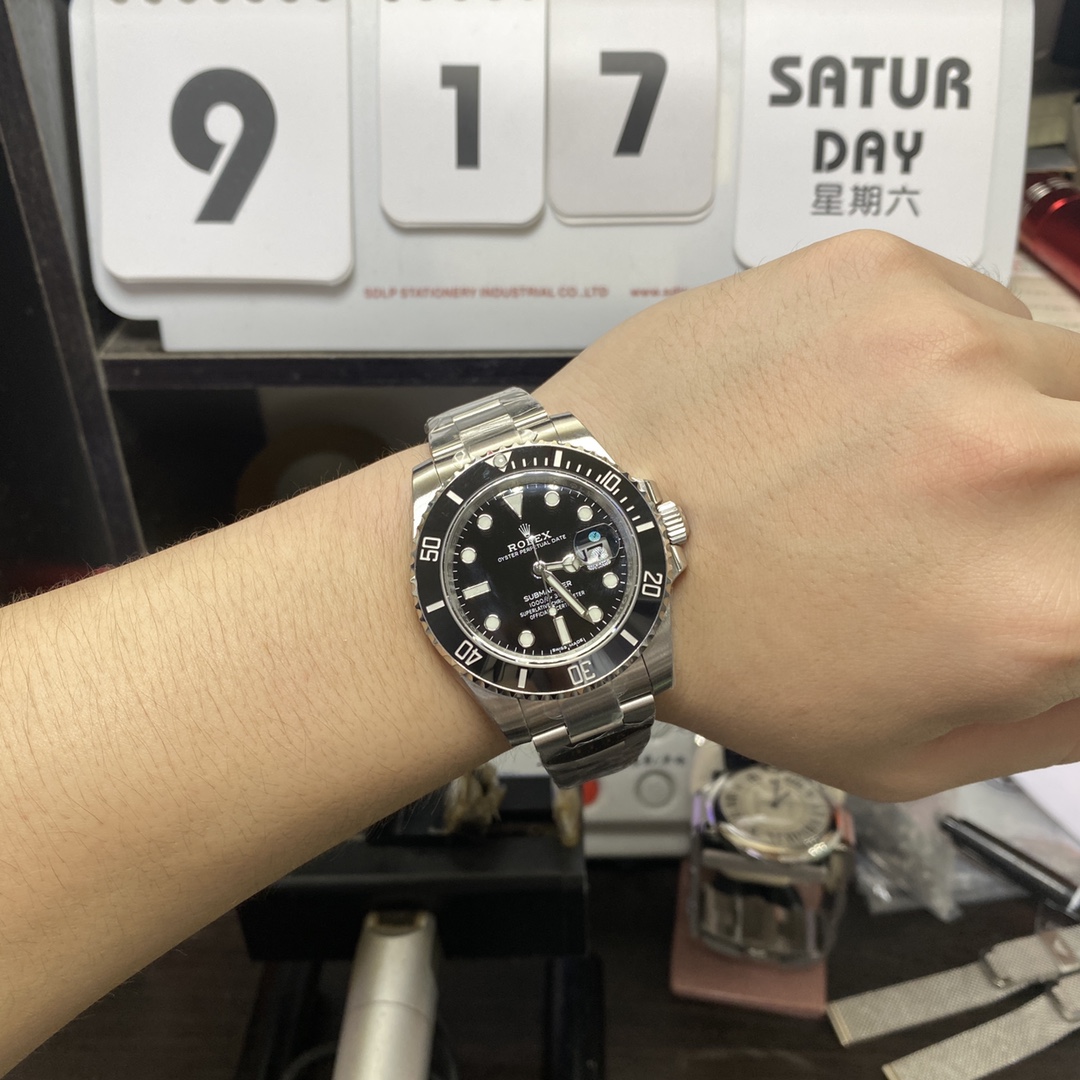 Rolex Submariner Series 116610LN-0001, Black Dial Black Ghost, 40mm size.