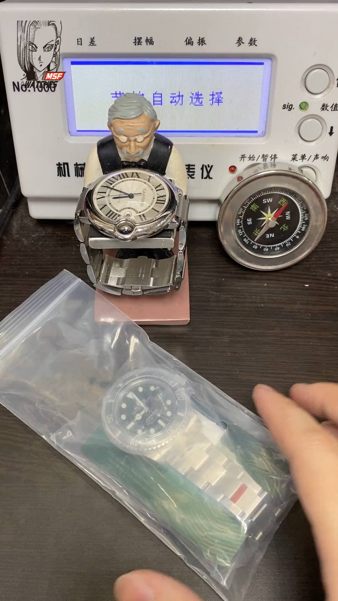 Rolex Submariner Series m126610ln-0001, Blackwater Ghost Added the function of reverse calendar adjustment, 41mm size.