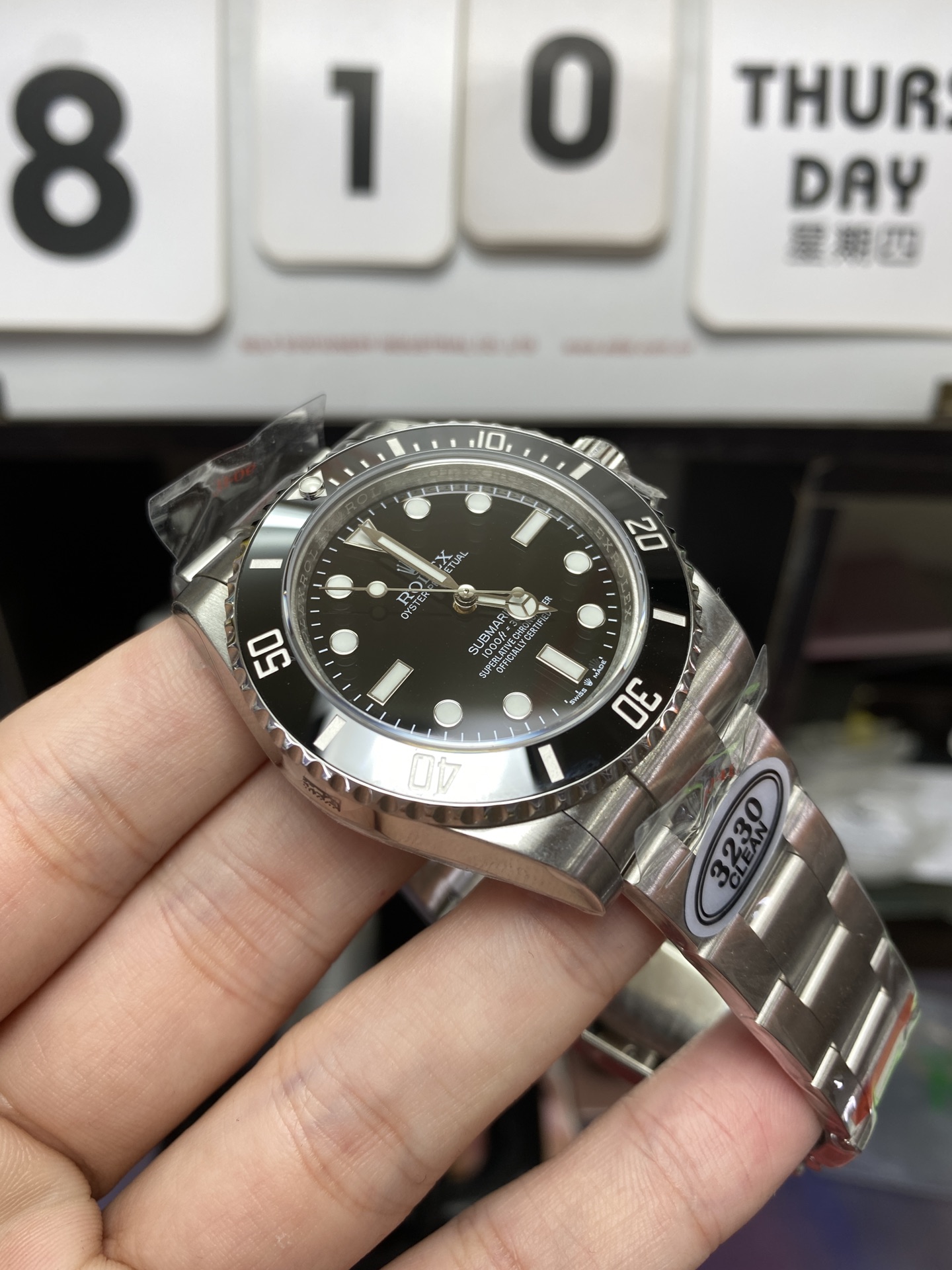 Rolex Submariner Series m124060-0001, No-Date Black Submariner, 41mm size.