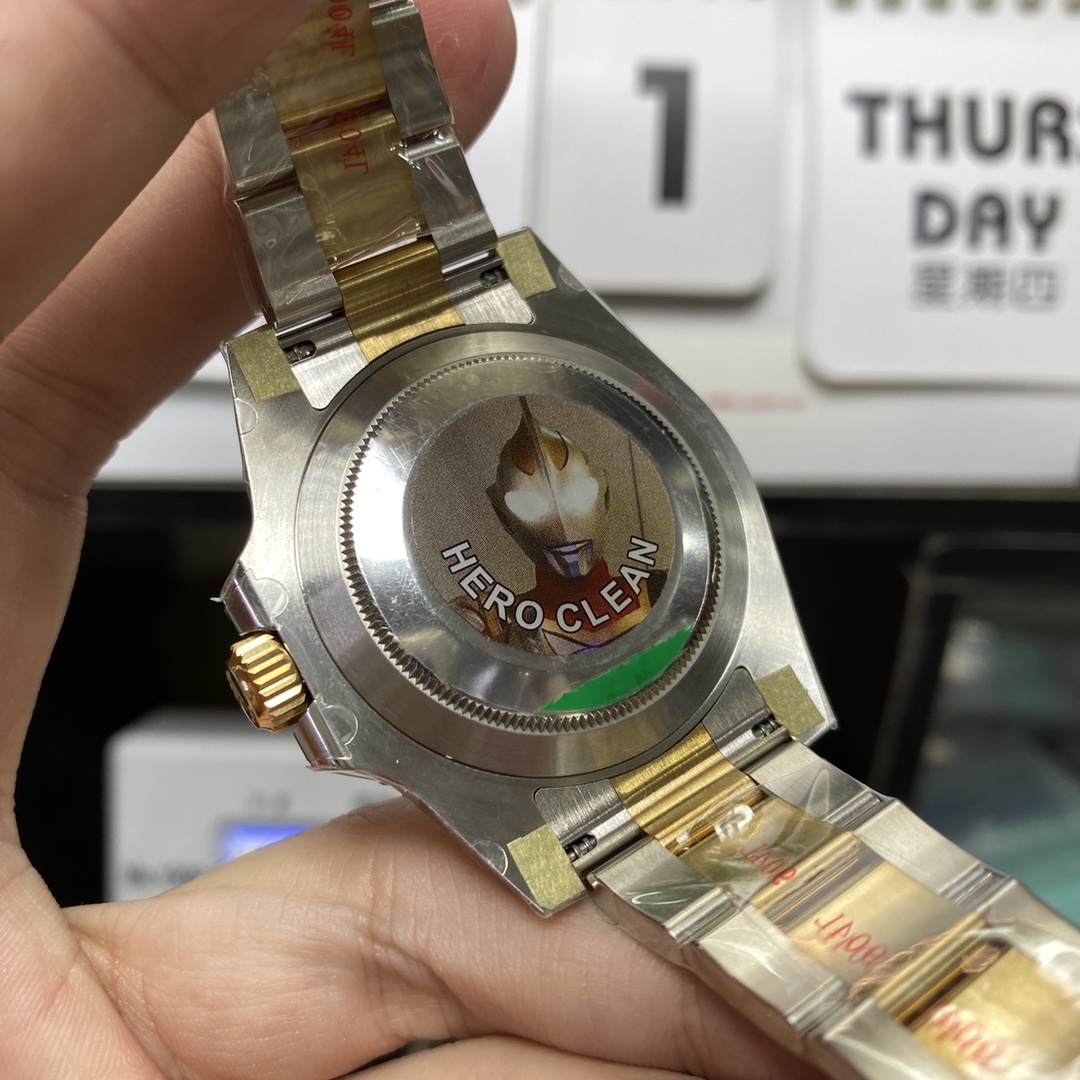 Rolex Submariner Series 116613LN-0001, Two-Tone Black Submariner, 40mm size.