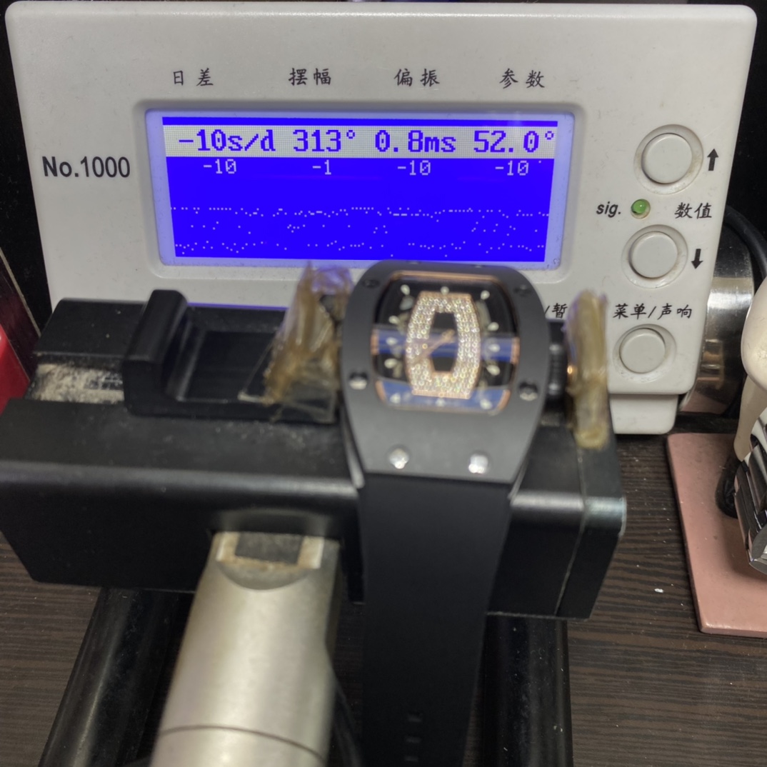 Richard Mille Women's Collection series RM07-01, Red Lips Black Ceramic Case, 45.66 x 31.40mm size.