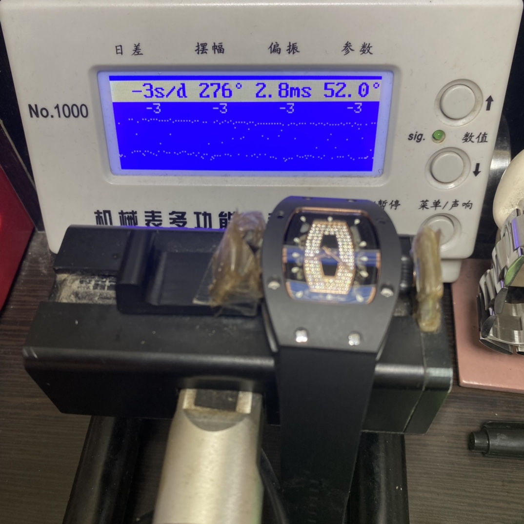 Richard Mille Women's Collection series RM07-01, Red Lips Black Ceramic Case, 45.66 x 31.40mm size.