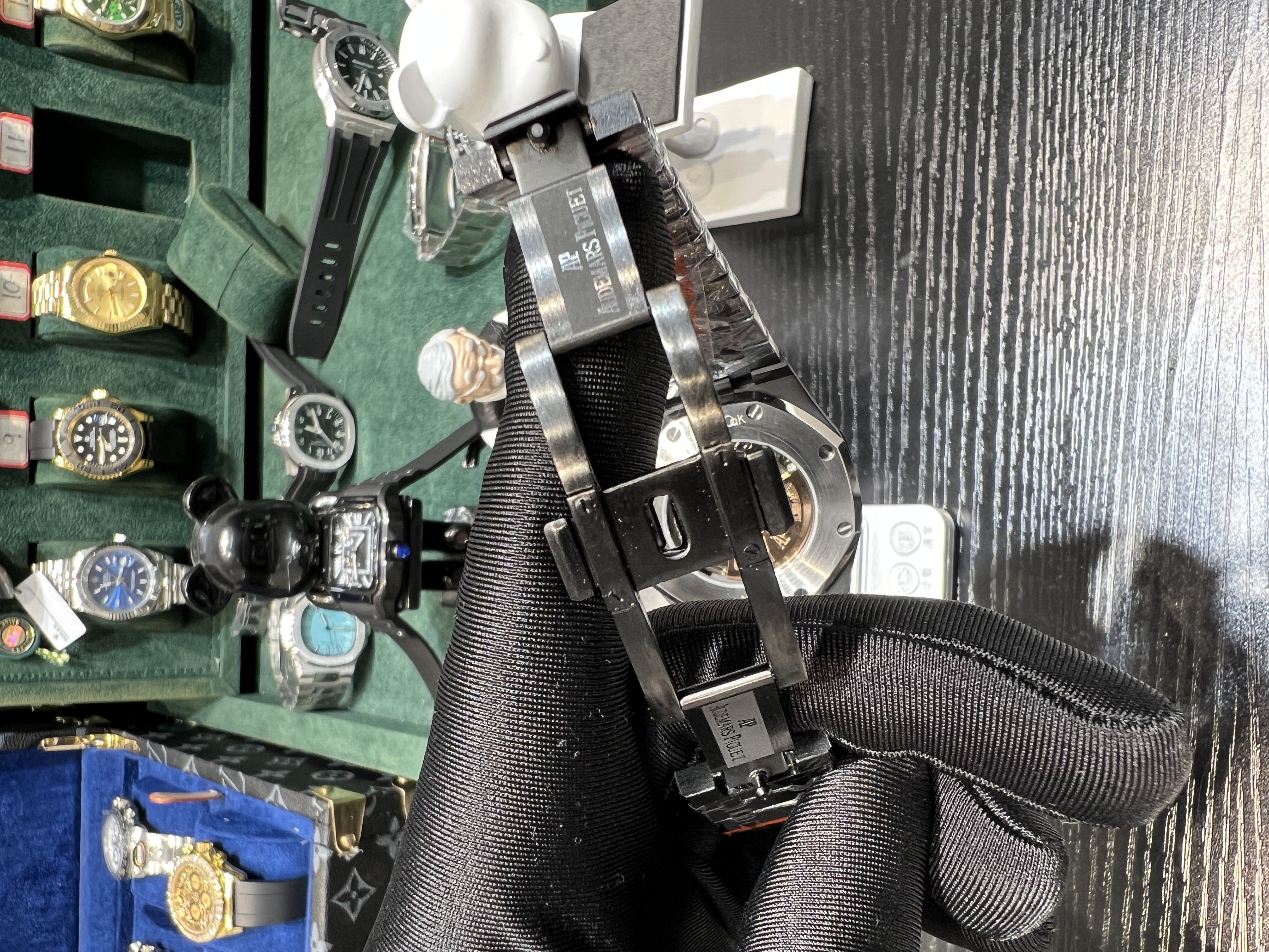 Audemars Piguet Royal oak 15500 all black case BLAKEN modify of 