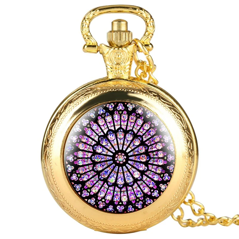 Antique Pocket Watch Stained Glass
